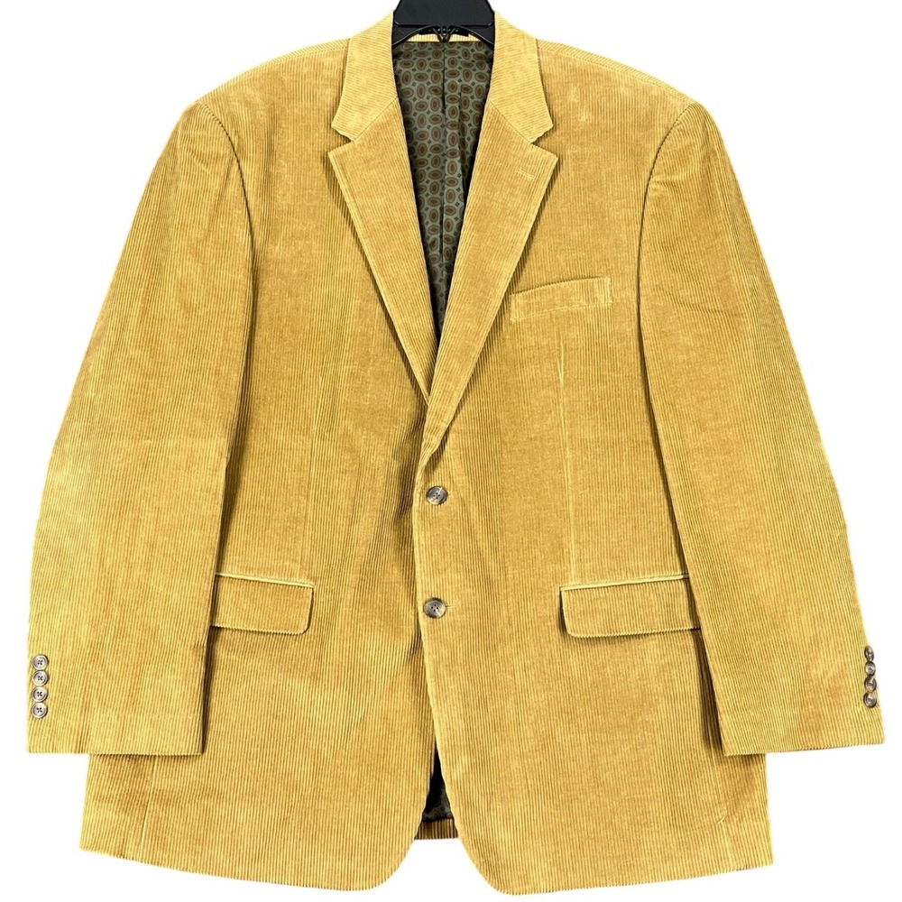 Lauren Ralph Lauren Corduroy Blazer Wide Wale Two Button Business Casual Men 48L
